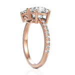 Load image into Gallery viewer, Gracious Toi Et Moi Wedding Ring With Round Cut &amp; Oval Cut Diamond (1.50 CT. Each Diamond)