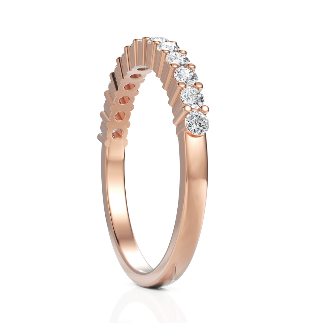 Glistening Classic Diamond Half Eternity Band