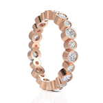 Load image into Gallery viewer, Modern Eternity Band Alternating Big &amp; Small Round Cut Diamond