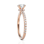 Load image into Gallery viewer, Latin Oval Cut Diamond Solitaire Ring (0.50 CT Oval)