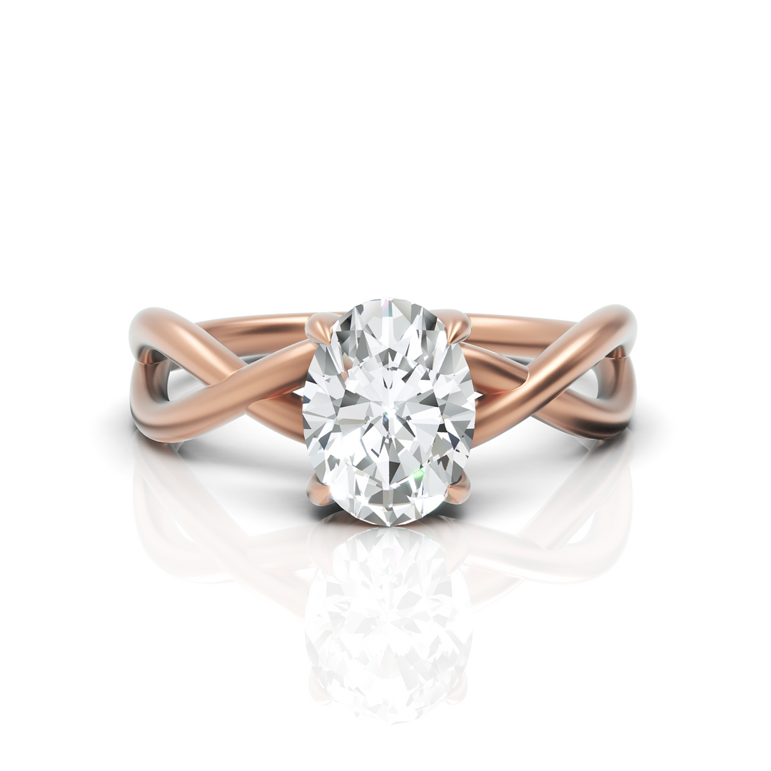 Solitaire Spellbound Oval Cut Ring (1.00 Carat)