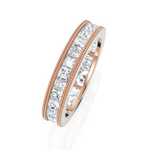 Load image into Gallery viewer, Princess Cut Diamond Eternity Wedding Band
