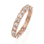 Load image into Gallery viewer, Ornate Round Cut &amp; Princess Cut Diamond Band