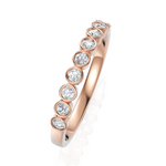 Load image into Gallery viewer, Elegant half Eternity Ring With Round Cut Diamond
