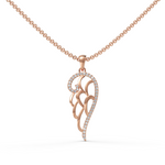 Load image into Gallery viewer, Superior Diamond Feather Pendant ( Neck Chain Is Not A Part Of The Product And Can Be Bought Separately )