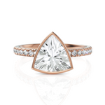 Load image into Gallery viewer, Trigon Trillion Cut Diamond Ring With Bezel Setting (1.50 CT. Trillion Cut)