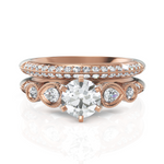 Load image into Gallery viewer, Sunshine Solitaire Diamond Bridal Ring Set