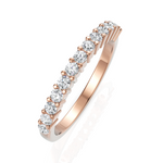 Load image into Gallery viewer, Glistening Classic Diamond Half Eternity Band
