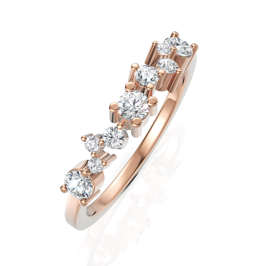 Scattered Miracle Round Diamond Ring