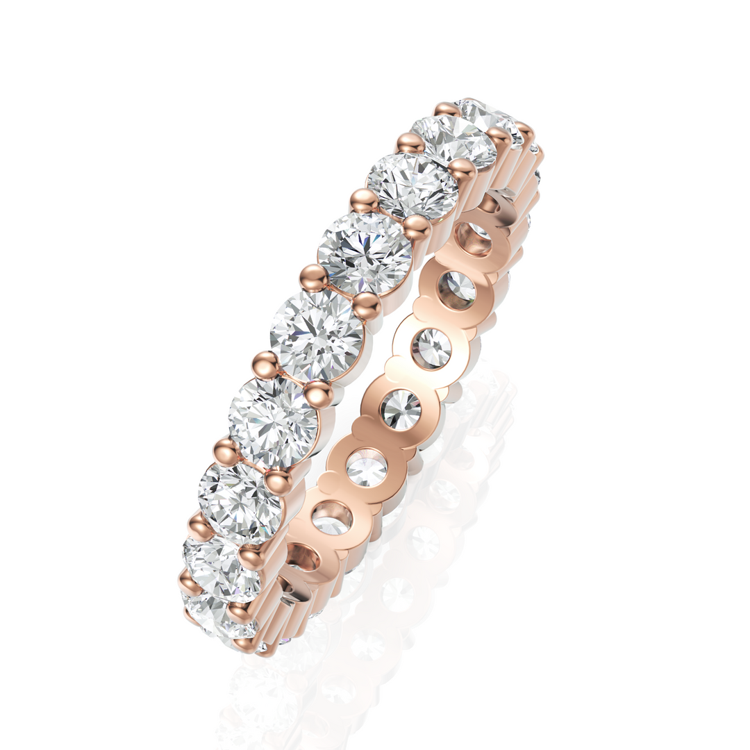 Stunning Round Cut Diamond Eternity Band