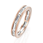 Load image into Gallery viewer, Cluster Baguettes Diamond Eternity Band
