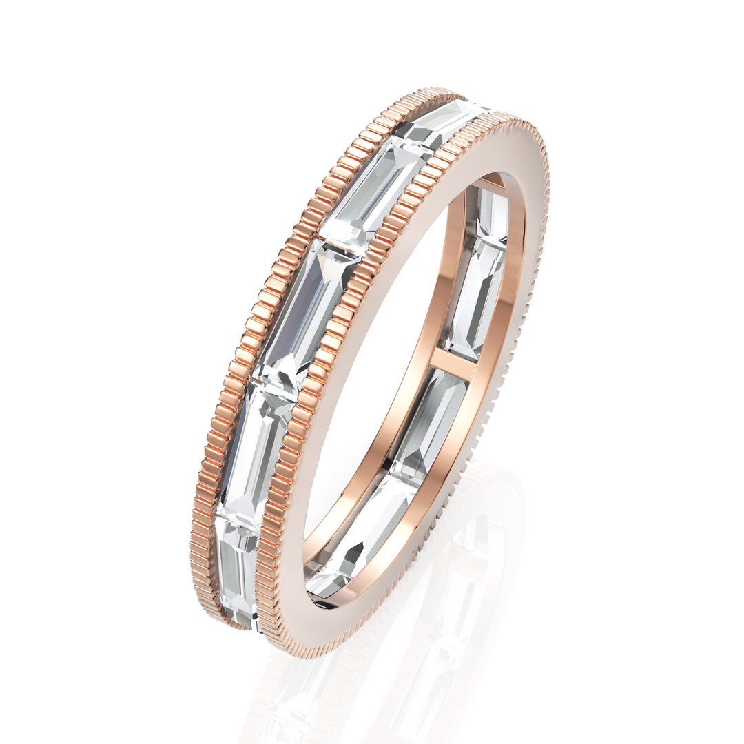 Cluster Baguettes Diamond Eternity Band