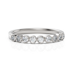 Load image into Gallery viewer, Elegant half Eternity Ring With Round Cut Diamond
