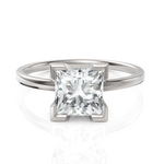 Load image into Gallery viewer, Nebula Solitaire Princess Cut Spark Ring