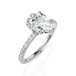 Load image into Gallery viewer, Dropping Pear Cut Solitaire Diamond Ring (2.00 CT. Pear Cut)
