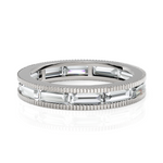 Load image into Gallery viewer, Cluster Baguettes Diamond Eternity Band