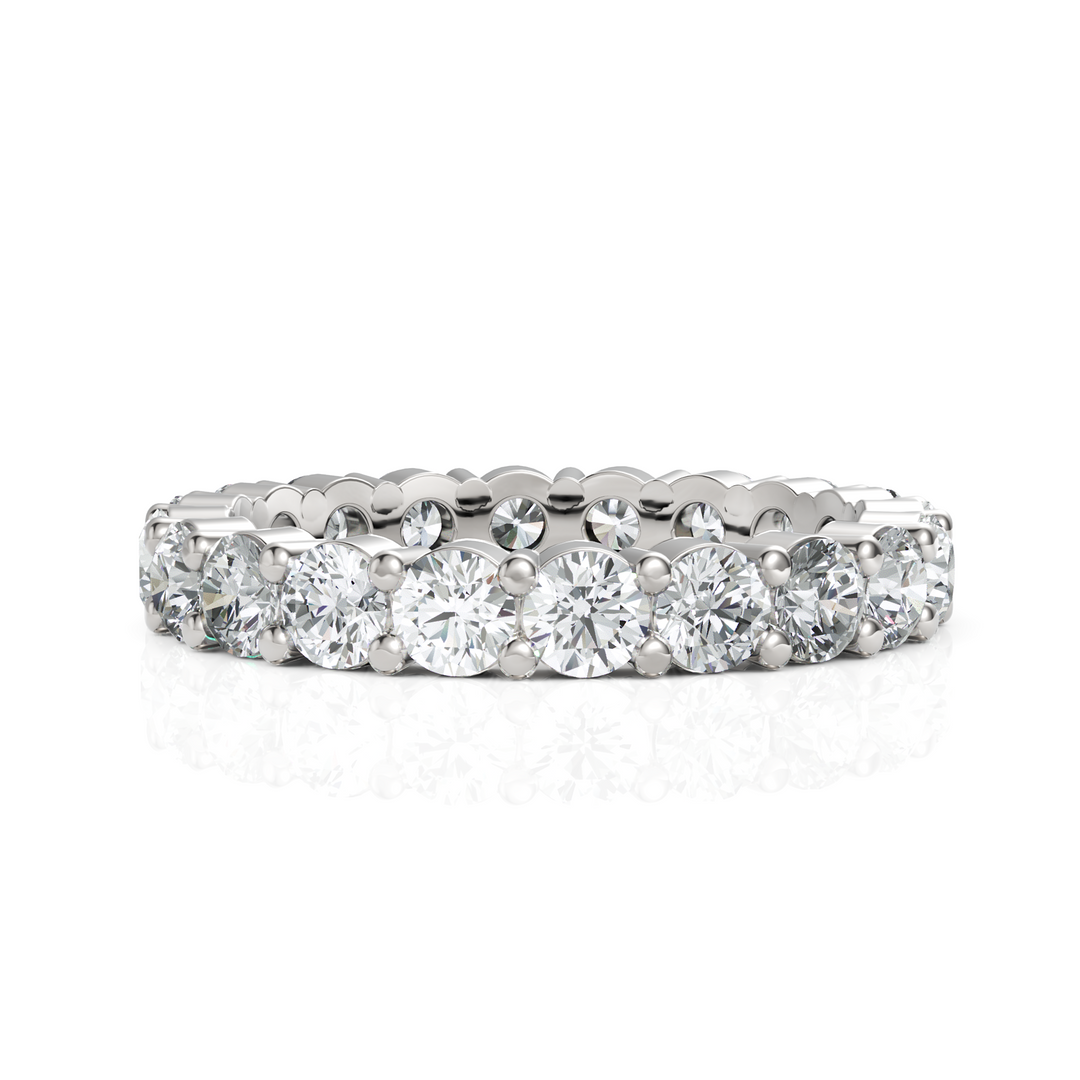 Stunning Round Cut Diamond Eternity Band