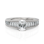 Load image into Gallery viewer, Designer Baguette Diamond Wedding Ring
