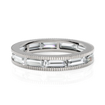 Load image into Gallery viewer, Cluster Baguettes Diamond Eternity Band
