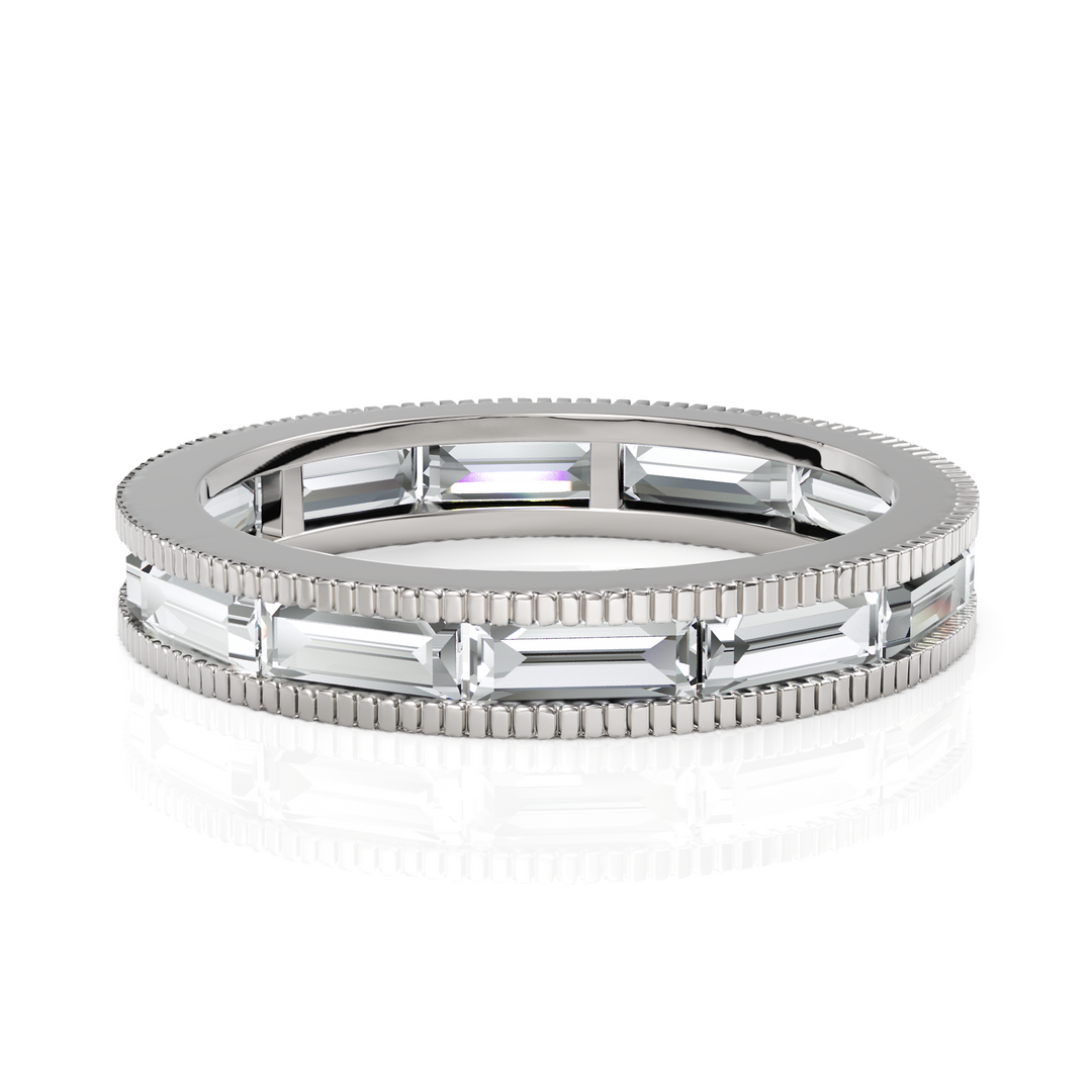 Cluster Baguettes Diamond Eternity Band