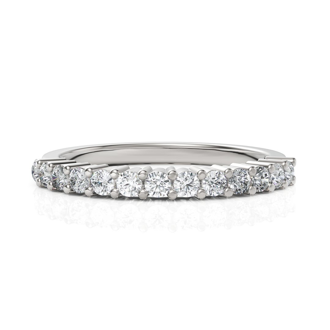 Glistening Classic Diamond Half Eternity Band