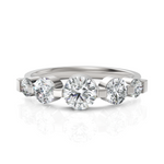 Load image into Gallery viewer, Olympius 5 Stone Round Cut Diamond Ring
