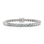 Load image into Gallery viewer, Sparkling Round Cut Diamond Tennis Bracelet(0.30CT Each)