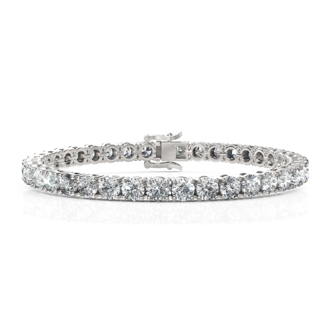 Sparkling Round Cut Diamond Tennis Bracelet(0.30CT Each)