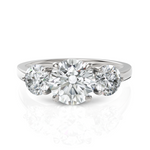 Load image into Gallery viewer, Troupe Round Three Stone Round Cut Diamond Ring (1.5 CT. Center Diamond)
