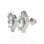 Load image into Gallery viewer, Classic Marquise Cut Diamond Studs
