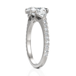 Load image into Gallery viewer, Amazing Three Stone Diamond Ring With Radiant Cut, Pear Cut &amp; Round Cut Diamond (2.00 CT. Radiant Cut)
