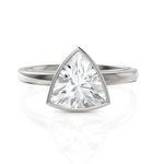 Load image into Gallery viewer, Trillion Cut Solitaire Diamond Ring With Bezel Set (1.50 CT.)
