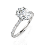 Load image into Gallery viewer, Pear Cut Solitaire Diamond Wedding Ring (1.50 CT. Pear Cut)