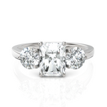 Load image into Gallery viewer, Radiant Cut &amp; Round Cut Solitaire Diamond Ring (1.50 CT. Radiant Cut)
