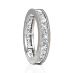 Load image into Gallery viewer, Princess Cut Diamond Eternity Wedding Band
