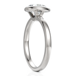 Load image into Gallery viewer, Dropping Pear Diamond Solitaire Bezel Set Ring (1.00 CT.)