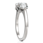 Load image into Gallery viewer, Three Stone solitaire Ring With Cushion Cut &amp; Round Cut Diamond (1.50 CT. Cushion Cut)
