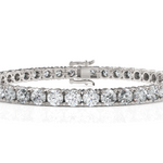 Load image into Gallery viewer, Sparkling Round Cut Diamond Tennis Bracelet(0.30CT Each)
