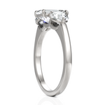 Load image into Gallery viewer, Three Stone Majestic Diamond Ring With Emerald Cut &amp; Round Cut Diamond (1.50 CT. Emerald Cut)