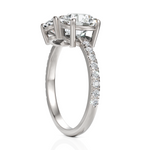 Load image into Gallery viewer, Gracious Toi Et Moi Wedding Ring With Round Cut &amp; Oval Cut Diamond (1.50 CT. Each Diamond)
