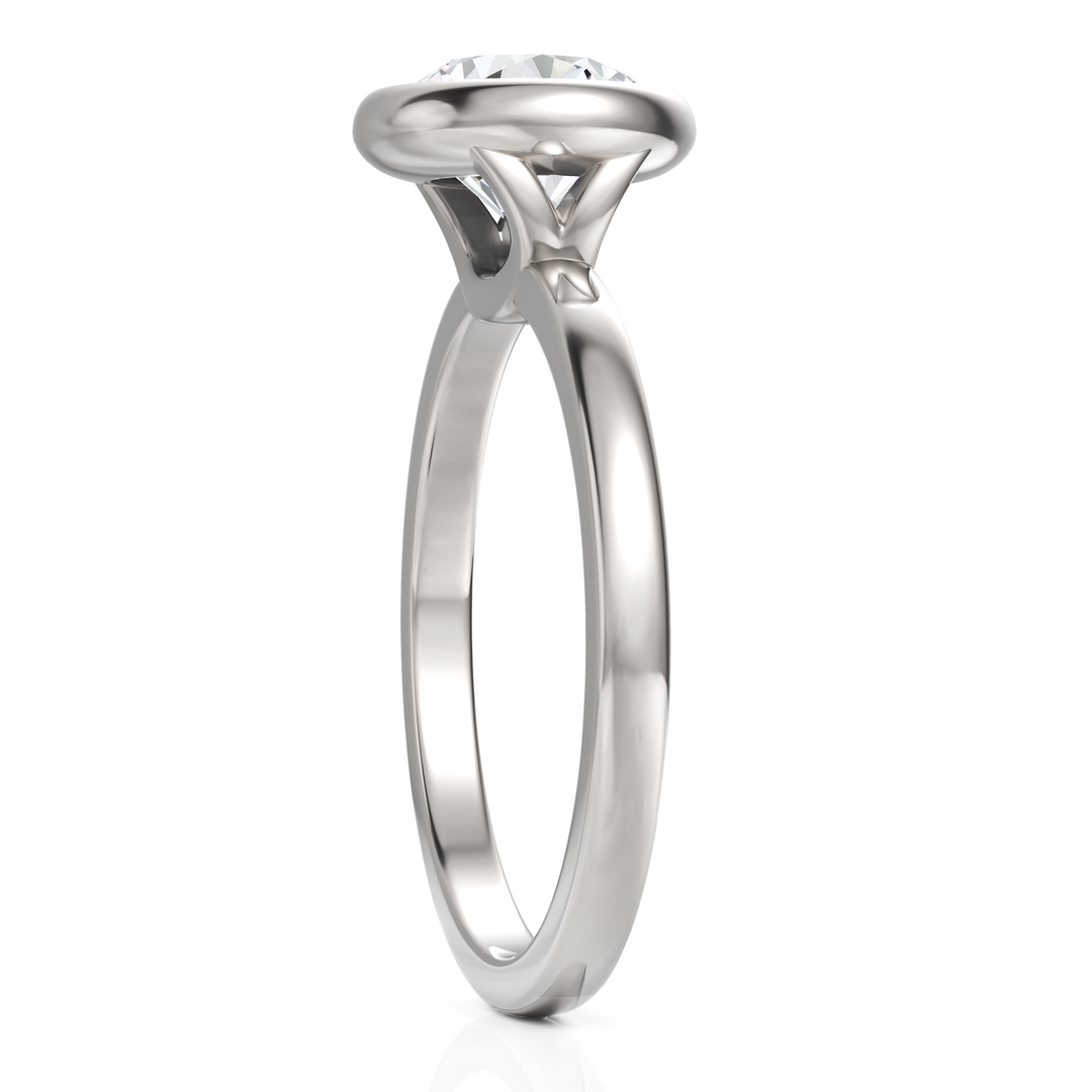 Solitaire Bezel Setting Diamond Ring (1.50 CT. Solitaire)