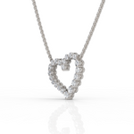 Load image into Gallery viewer, Glimmer Heart Diamond Pendant