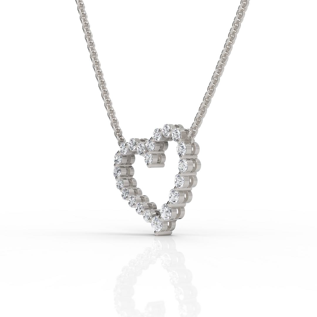 Glimmer Heart Diamond Pendant