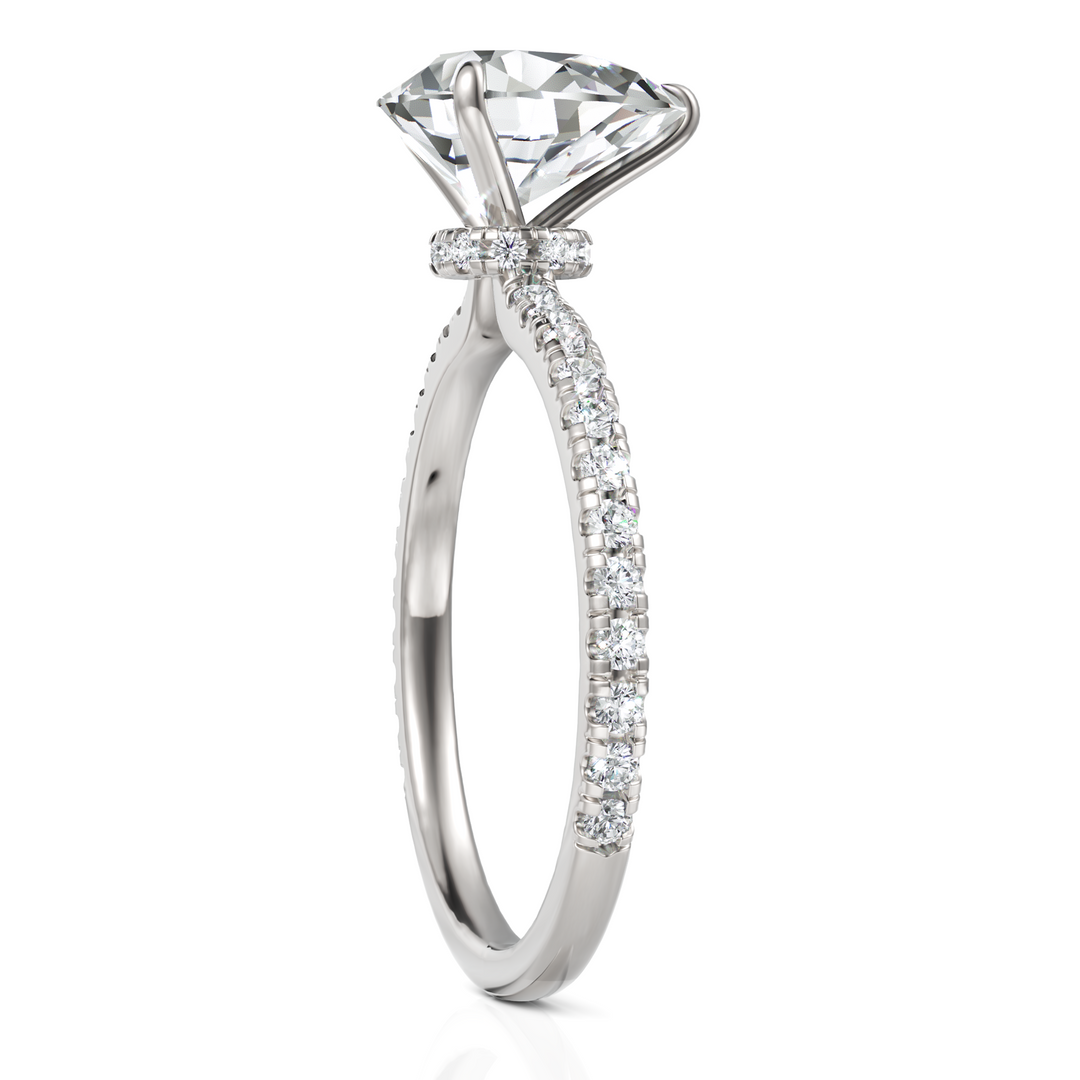 Pear Cut Solitaire Diamond Wedding Ring (1.50 CT. Pear Cut)