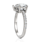 Load image into Gallery viewer, Round Cut &amp; Pear Cut Diamond Toi Et Moi Engagement Ring (1.50 Ct. Each Diamond)
