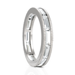 Load image into Gallery viewer, Cluster Baguettes Diamond Eternity Band
