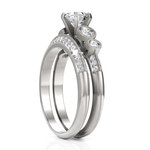 Load image into Gallery viewer, Sunshine Solitaire Diamond Bridal Ring Set