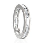 Load image into Gallery viewer, Cluster Baguettes Diamond Eternity Band