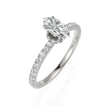 Load image into Gallery viewer, Imperial Marquise Cut Solitaire Diamond Ring (0.50 CT. Marquise)