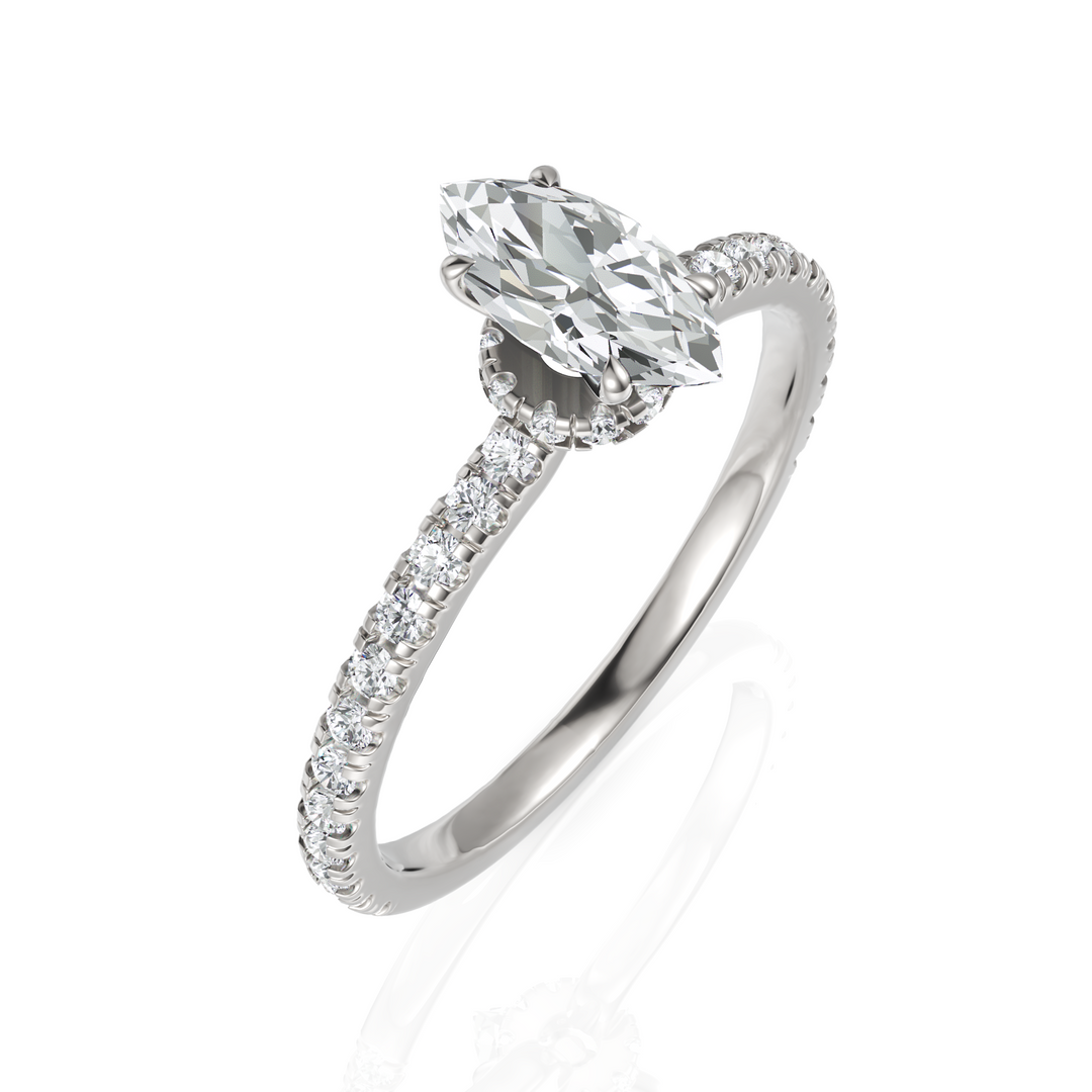 Imperial Marquise Cut Solitaire Diamond Ring (0.50 CT. Marquise)